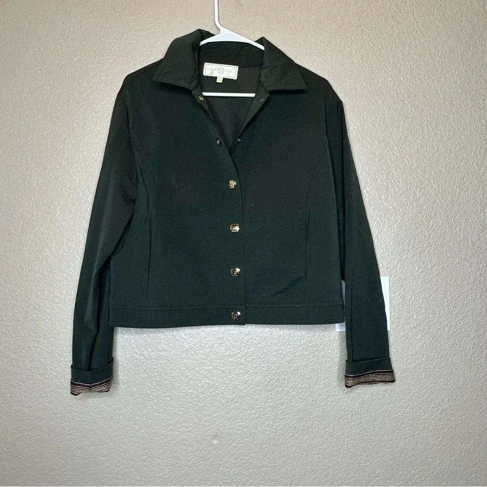 St. John Sport Womens Green Jacket size Medium